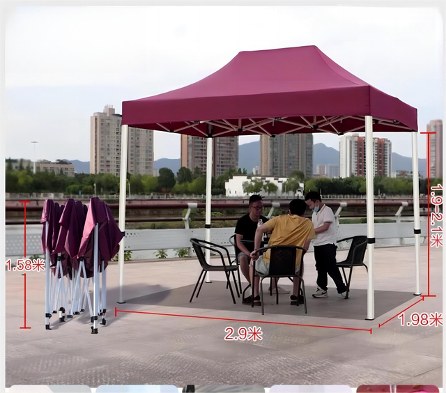 Dossel pop up de alta qualidade, 10x10 pés, 2x2m, 3x3m, 3x4.5m, 3x6m, tenda para feiras comerciais, publicidade ao ar livre, barraca dobrável, 3*3 m, tecido gazebo