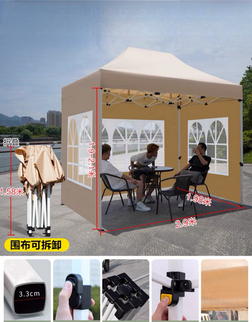 Tenda gazebo de aço com dossel personalizado por atacado para eventos de festas e feiras, design pop-up dobrável, tendas de exposição à prova d'água de alumínio