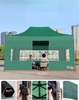 Tenda de praia dobrável impressa personalizada, exposição promocional para feiras comerciais, estrutura de dossel de alumínio à prova d'água, barracas de exposição