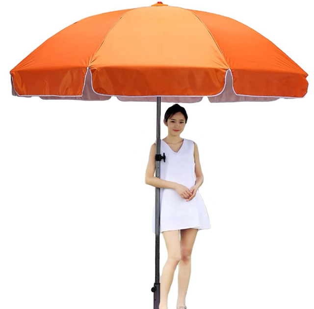 Design personalizado de alta qualidade com impressão de logotipo Sun Smart promocional para publicidade guarda-sol dobrável para praia ao ar livre