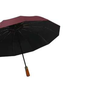 Anti forte à prova de vento à prova d' água espessado guarda-chuva de três dobras guarda-chuva de praia totalmente automático impressão de logotipo personalizado para a chuva