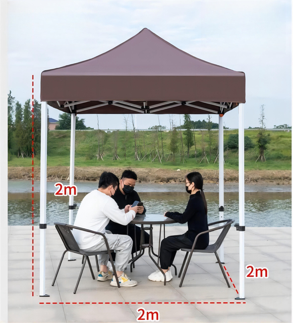 2X2M Publicidade Externa Impressão Personalizada Mesmo Exposição Pop Up Tenda Dossel Estrutura de Aço Tenda Dobrável para Feira Comercial