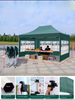 Estrutura de diamante hexagonal personalizada dobrável portátil pop up tenda gazebo barraca de publicidade de poliéster de quatro estações com logotipo