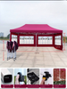 Tenda dobrável para festa com logotipo personalizado por atacado impressa em dossel pop-up para seguro feita de poliéster durável e nylon