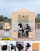 Dossel pop-up dobrável com estrutura de alumínio de luxo com publicidade impressa personalizada para tendas de feiras comerciais