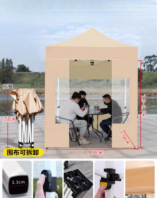 Dossel pop-up dobrável com estrutura de alumínio de luxo com publicidade impressa personalizada para tendas de feiras comerciais