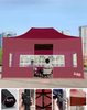 Tenda de praia dobrável impressa personalizada, exposição promocional para feiras comerciais, estrutura de dossel de alumínio à prova d'água, barracas de exposição