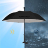 Guarda-sol reto com design UV clássico personalizado, à prova de vento e à prova d'água de alta qualidade para adultos, logotipo personalizado, guarda-sol