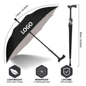Guarda-sol reto com design UV clássico personalizado, à prova de vento e à prova d'água de alta qualidade para adultos, logotipo personalizado, guarda-sol