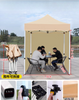 Tenda pop-up impressa personalizada para eventos, estrutura de alumínio, parede lateral de tecido e cobertura de poliéster, barracas de exposição à prova d'água de alumínio