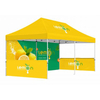 Tenda pop-up de alta qualidade com dossel 10x20, abrigo instantâneo resistente personalizável com paredes laterais duráveis, gráficos de impressão digital