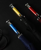Guarda-chuva automático de alta qualidade, vermelho, preto, 30 polegadas, cabo reto, camadas duplas, tecido pongee, guarda-chuva de golfe, logotipo personalizado