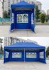 Tenda de publicidade com estrutura de aço de alta qualidade, 10 * 10 pés, camada única, parede lateral, cobertura oxford, com promoções de janela
