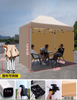 Tenda pop-up impressa personalizada para eventos, estrutura de alumínio, parede lateral de tecido e cobertura de poliéster, barracas de exposição à prova d'água de alumínio