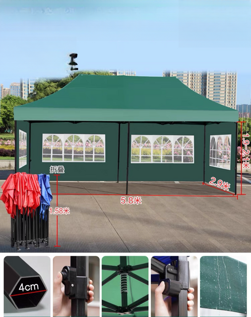 Tenda de exibição promocional comercial externa personalizada, cobertura dobrável para cabine de gazebo para barracas de exposição à prova d'água de alumínio