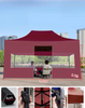 Estrutura resistente do dossel do pé superior que dobra a barraca pop up para eventos comerciais barracas de exposição impermeáveis ​​de alumínio