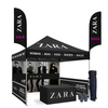 Tenda de dossel de aço personalizada 10X15 pés Tenda de publicidade pop-up para exibição de feiras comerciais ao ar livre e cobertura de eventos