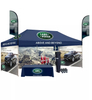 Tenda pop-up de alta qualidade com dossel 10x20, abrigo instantâneo resistente personalizável com paredes laterais duráveis, gráficos de impressão digital