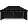 Tenda pop-up de alta qualidade com dossel 10x20, abrigo instantâneo resistente personalizável com paredes laterais duráveis, gráficos de impressão digital