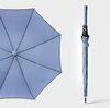 Guarda-chuva de golfe reto semiautomático Pongee de camada dupla personalizado de fábrica à prova de vento paraguas sombrillas Alças diferentes