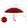 Guarda-chuva de golfe com base à prova de vento para guarda-chuva, revestimento UV, alça de Eva aberta, impressão personalizada, publicidade, dossel duplo, guarda-chuvas de chuva 