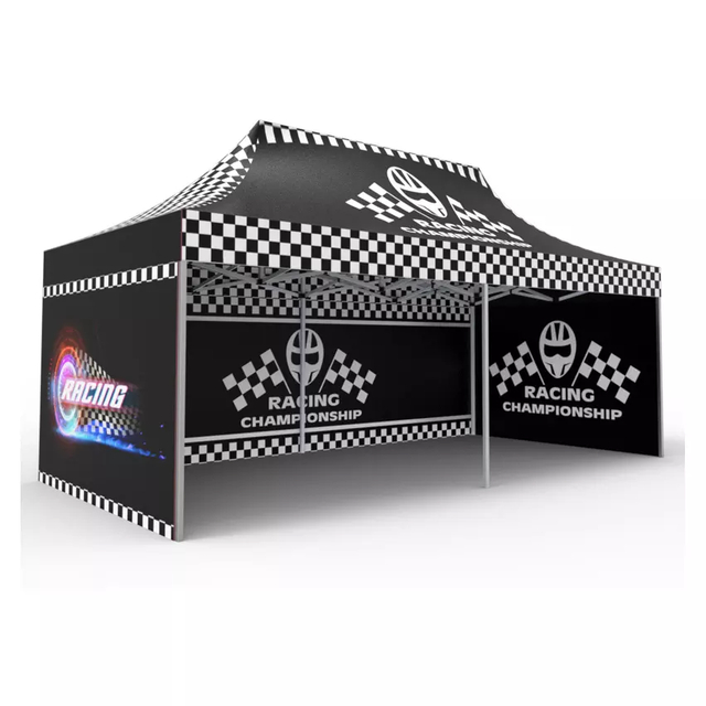 Tenda pop-up de alta qualidade 10x20, dossel, personalizável, resistente, abrigo instantâneo de vinil, paredes laterais duráveis, barraca de publicidade