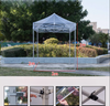 Venda quente de alta qualidade pérgula dossel tenda pop-up quadro hexagonal resistente dossel de alumínio à prova dwaterproof água tendas de exposição