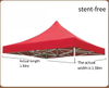 Novo design atacado 2X3m à prova d'água de alta qualidade portátil dobrável pop up sem moldura cobertura para barraca de dossel ao ar livre