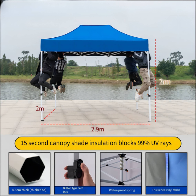 Tenda de dossel com estrutura de diamante hexagonal de alta qualidade para exibição de publicidade externa Técnicas de impressão UV Eventos de feiras comerciais