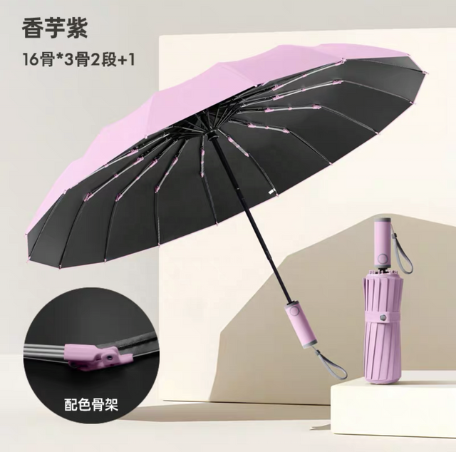 Guarda-chuva de iridescência aberto automático com logotipo personalizado 16K Guarda-sol automático à prova de vento para golfe para adultos
