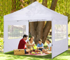 Moderno 3x3 impermeável feira dobrável tenda estrutura de aço pop dossel festas ao ar livre eventos impressão de logotipo personalizável