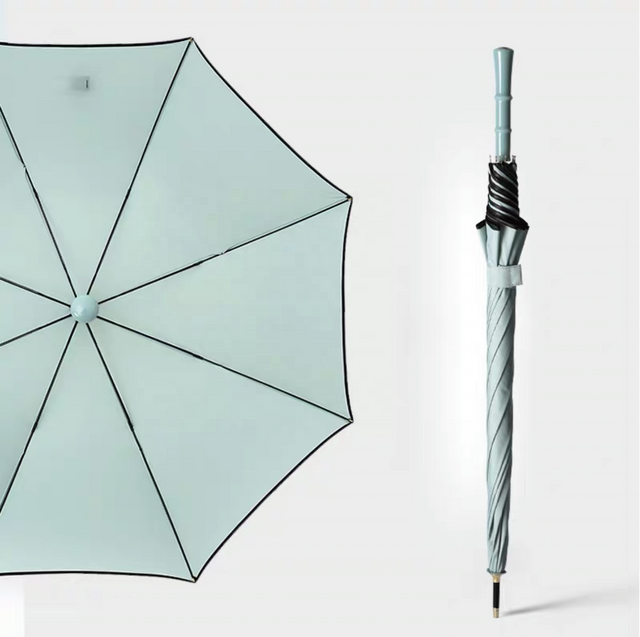 Guarda-chuva de golfe reto semiautomático Pongee de camada dupla personalizado de fábrica à prova de vento paraguas sombrillas Alças diferentes