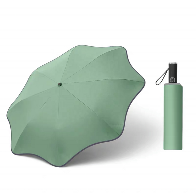 Guarda-chuva automático de penas ultraleve, protetor solar dobrável, anti-ultravioleta, publicidade, guarda-chuva totalmente automático