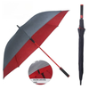 Fornecedores fabricante atacado 27 polegadas grande logotipo à prova de vento imprime grande luxo promocional marca guarda-chuva de praia de golfe personalizado