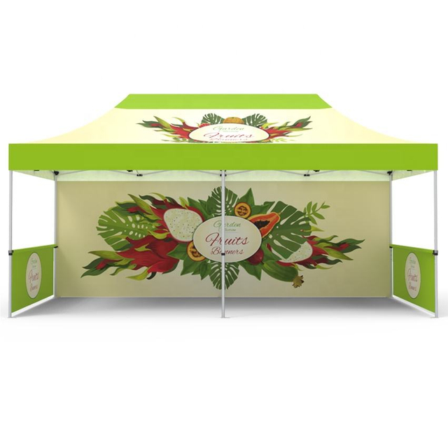 Impresso personalizado 3x6 Ez up Dobrável Pop up Canopy Tenda Trade Show Publicidade Gazebo Roof Top para venda