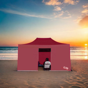 28.6mm catedral de aço 0710 pés dobrável pop dossel personalizado impresso publicidade ao ar livre gazebo tenda praia tendas feiras comerciais