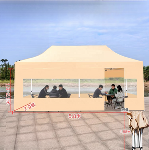 Dossel pop-up dobrável com estrutura de alumínio de luxo com publicidade impressa personalizada para tendas de feiras comerciais