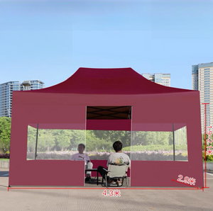 Estrutura resistente do dossel do pé superior que dobra a barraca pop up para eventos comerciais barracas de exposição impermeáveis ​​de alumínio