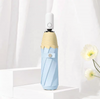 Guarda-chuva elegante chuva 3 dobrável controle manual guarda-sol alça de madeira impressão personalizada para adultos