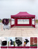 Tenda dobrável para festa com logotipo personalizado por atacado impressa em dossel pop-up para seguro feita de poliéster durável e nylon