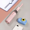 Nova chegada ultra leve bonito personagem dos desenhos animados crianças guarda-sol anti-uv cola preta super minúsculo bolso completo guarda-chuva dobrável automático