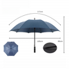Guarda-chuva de golfe com base à prova de vento para guarda-chuva, revestimento UV, alça de Eva aberta, impressão personalizada, publicidade, dossel duplo, guarda-chuvas de chuva 