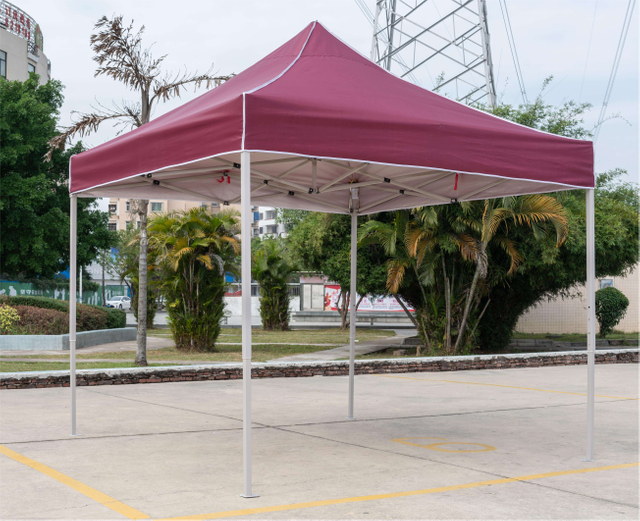 Tenda de lona dobrável à prova d'água, 10x10 pés, dossel para feiras de negócios, para estacionamento de carro no quintal ou escritório