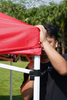 o aço feito sob encomenda de 10x10ft estala acima a barraca do dossel da propaganda das barracas para eventos de exposição da feira profissional exteriores