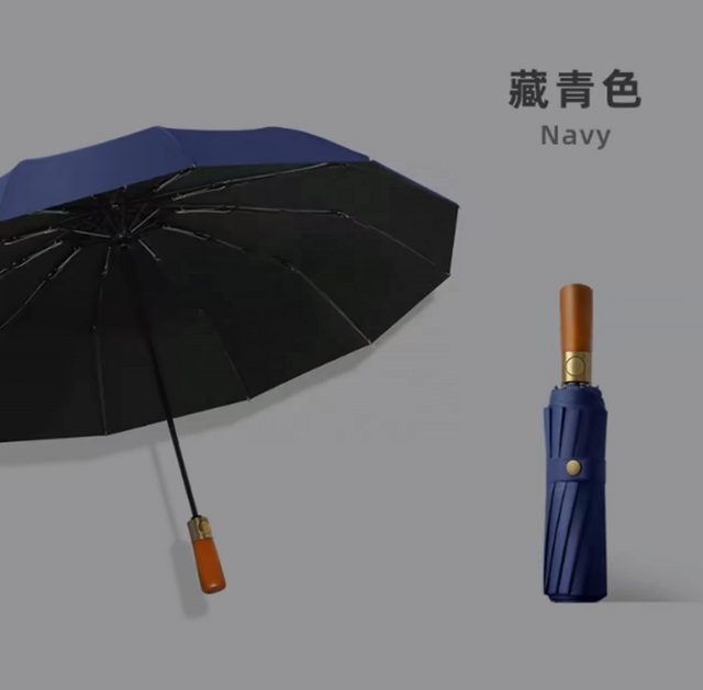 Anti forte à prova de vento à prova d' água espessado guarda-chuva de três dobras guarda-chuva de praia totalmente automático impressão de logotipo personalizado para a chuva