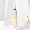 Guarda-chuva elegante chuva 3 dobrável controle manual guarda-sol alça de madeira impressão personalizada para adultos