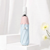 Guarda-chuva elegante chuva 3 dobrável controle manual guarda-sol alça de madeira impressão personalizada para adultos