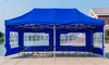 Tenda de publicidade com estrutura de aço de alta qualidade, 10 * 10 pés, camada única, parede lateral, cobertura oxford, com promoções de janela