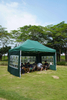 Tenda para feiras comerciais de 10 * 15 pés com impressão de logotipo personalizado, dossel de gazebo de marca hexagonal para eventos de negócios com pano