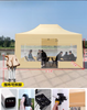 Dossel pop-up dobrável com estrutura de alumínio de luxo com publicidade impressa personalizada para tendas de feiras comerciais